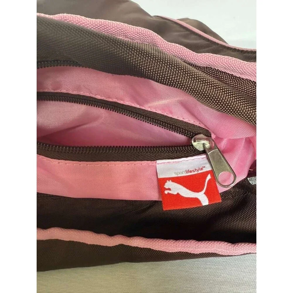 Puma Sport Diaper Bag Brown Pink Baby Changing Bag Large Travel Mommy Bag Multi